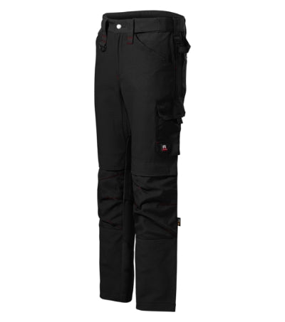 RIMECK VERTEX Men's work trousers in black - promotional clothing printed with your company logo