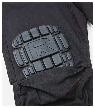 RIMECK VERTEX Men's work trousers in black - promotional clothing printed with your company logo