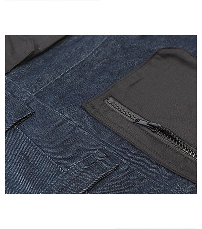 RIMECK VERTEX Men's work jeans in dark denim - promotional clothing printed with your company logo