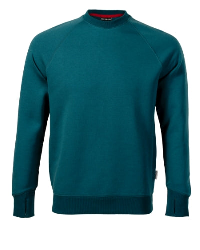 RIMECK VERTEX Men's sweatshirt in petrol blue - promotional clothing printed with your company logo