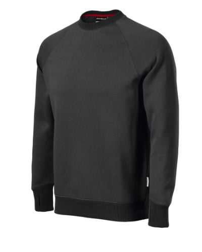 RIMECK VERTEX Men's sweatshirt in ebony gray - promotional clothing printed with your company logo