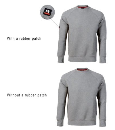 RIMECK VERTEX Men's sweatshirt in ebony gray - promotional clothing printed with your company logo