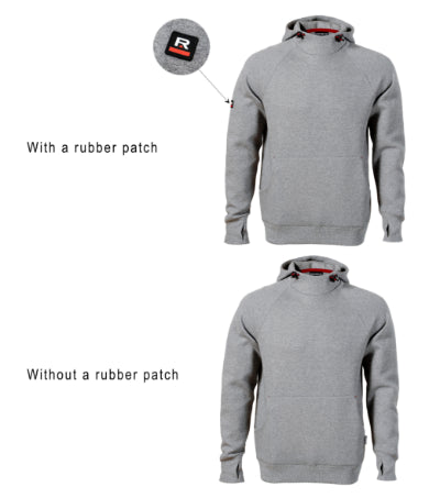 RIMECK VERTEX HOODIE Men's sweatshirt in ebony gray - promotional clothing printed with your company logo