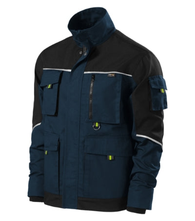 RIMECK RANGER Men's work jacket in navy blue - promotional clothing printed with your company logo